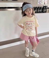 SET 5 QUẦN PASTEL TONE HỒNG BE GHI BÉ GÁI