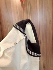 ÁO LEN CARDIGAN 2 MÀU CỔ THUỶ THỦ NỮ THU ĐÔNG SẴN