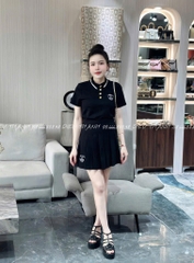 ÁO POLO CHANEL CỘC TAY CỔ BO CÚC ĐỒNG NỮ SẴN