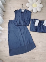 SET VÁY BÒ LỤA CÚC BỌC CÁ VAI CHUN GẤU NỮ SẴN (SALE 99k)