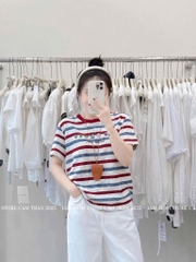 ÁO PHÔNG XƯỚC 2 MÀU TRẮNG VÀ KẺ NỮ
