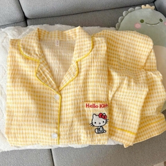 SET PIJAMA DÀI HELLO KITTY XINH XẮN NỮ THU ĐÔNG