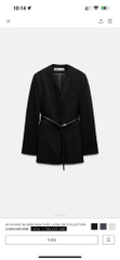 ÁO VEST NỮ ZARA KÈM ĐAI THU ĐÔNG SẴN