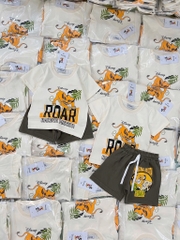 SÉT SƯ TỬ ROAR COVER DISNEY MIX QUẦN SHORT RÊU BÉ TRAI