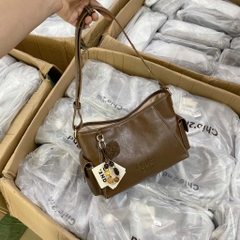 TÚI XÁCH - TÚI KẸP NÁCH DA NÂU VINTAGE CỔ ĐIỂN