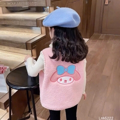 ÁO GILE HỒNG THÊU 2 MẶT CHO BÉ SẴN