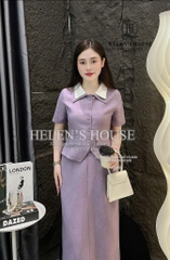 SET ÁO CỔ HAI LÁ THỜI TRANG MIX CV LI KIỂU NỮ(sale 99k)