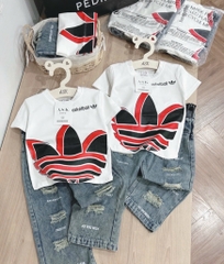 SET QUẦN JEAN BASKETBALL RÁCH BÉ TRAI