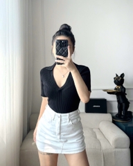 ÁO LEN TĂM POLO CỔ V Z.RAA NỮ THU ĐÔNG (XẢ 79k)
