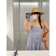 VÁY 2S MAXI KẺ SIU HOT (Xả 60k)