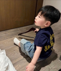 ÁO PHÔNG CỘC ACME XANH THAN MẸ CON