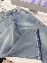 QUẦN JEANS NỮ LOE GẤU VẠT KIỂU