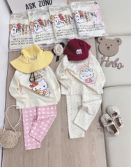 SET 2 BỘ DÀI MÈO HELLO KITTY TONE BE BÉ GÁI SẴN (SALE 99k)