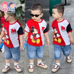 SET CỘC MICKEY QUẦN JEAN ĐÙI BÉ TRAI SẴN (xả 75k)