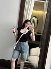 QUẦN NGỐ BÒ NỮ XANH TRƠN GẤU TO