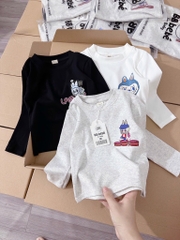 SET 3 ÁO ZIP LABUBU DÀI TAY CHO BÉ SẴN