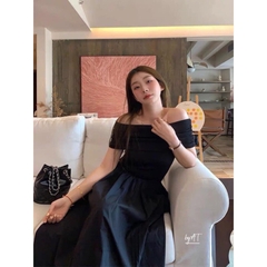 VÁY TRỄ VAI PHA THÔ