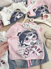 SET ÁO REN JEAN LỬNG BÉ GÁI