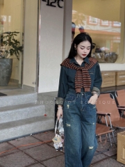 QUẦN JEAN NỮ SUÔNG RÁCH TÚI SAU SẴN (XẢ 79K )