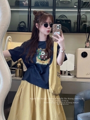 SET ÁO COTTON CHÂN VÁY GIÓ NHĂN NỮ