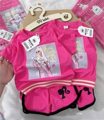 SET BABY HỒNG ĐẬM BO GẤU XINH BÉ GÁI SẴN (SALE 65k)