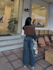 QUẦN JEAN NỮ SUÔNG RÁCH TÚI SAU SẴN (XẢ 79K )