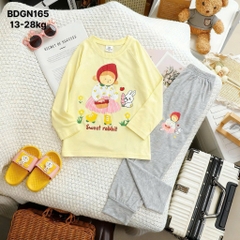 SET BỘ DÀI COTTON XUẤT DƯ KITTY BUNNY ELSA SIZE ĐẠI BÉ GÁI