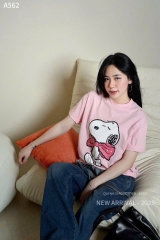 ÁO PHÔNG HỒNG SNOPY NỮ