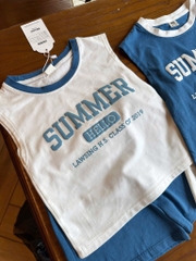 SET BỘ SUMMER XANH TRẮNG BÉ TRAI SẴN(SALE 89k)