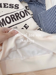 ÁO PHỐI KẺ MIXX KHĂN WELLNESS NỮ THU ĐÔNG SẴN - (SALE 79k)