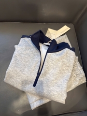 SET BỘ DÀI NỈ HAI DA XÁM VIỀN THAN NỮ THU ĐÔNG