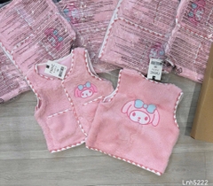 ÁO GILE HỒNG THÊU 2 MẶT CHO BÉ SẴN