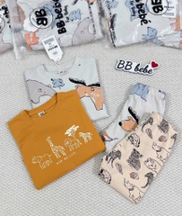 SET 2 BỘ DÀI ĐỘNG VẬT TONE MÀU CAM BÉ TRAI