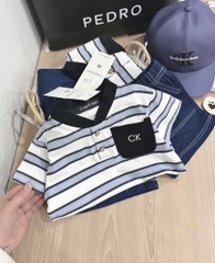 SET CK CỔ TRỤ QUẦN JEAN GIẤY MỀM KÈM MŨ BÉ TRAI
