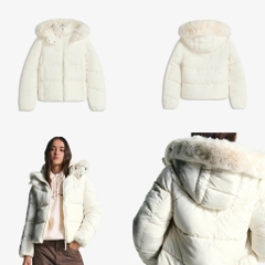 ÁO PHAO BÉO MŨ LÔNG NỮ THU ĐÔNG