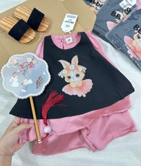 YẾM THỎ HỒNG ĐEN BÉ GÁI SẴN