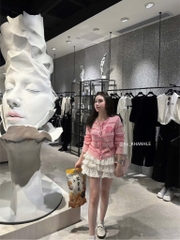 ÁO LEN CAẢDIGAN HỒNG MIU MIU NỮ