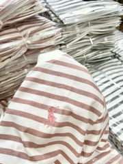 ÁO PHÔNG NỮ KẺ SỌC THÊU POLO 3M NEW(xả 48k)