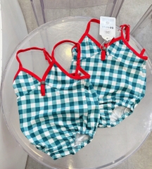 ĐỒ BƠI - BỘ BƠI 2 DÂY KẺ XANH BÉ GÁI SẴN