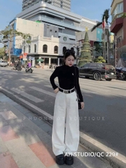 QUẦN JEAN SUÔNG THÊU NGỰA 3 MÀU NỮ SẴN (SALE 97k)