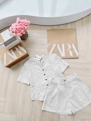 SET LINEN ZARRA 2 LỚP BUỘC SAU NỮ (HÀNG ĐẮT) SẴN (SALE 158k)