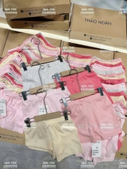 SET 5 QUẦN PASTEL TONE HỒNG BE GHI BÉ GÁI