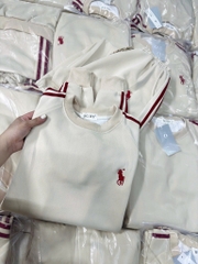 SET NỈ HAI DA KẺ ĐỎ THÊU NGỰA NỮ THU ĐÔNG