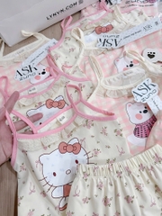 SET 2 BỘ HOA NHÍ VIỀN REN BÉ GÁI