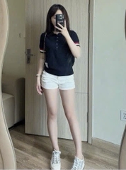 ÁO LEN CỘC TAY 2 MÀU VIỀN TAY NỮ THU ĐÔNG SẴN