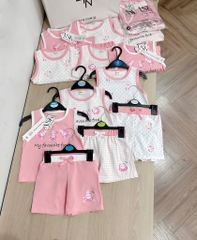 SET 3 BỘ BA LỖ TONE HỒNG BÉ GÁI SẴN (SALE 119k)