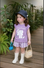 BỘ ELEPHENT VOI TÍM BÉ GÁI