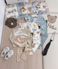 SET 3 BỘ DÀI ANIMALS TONE HÀN BÉ TRAI