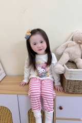 SET 3 BỘ DÀI MICKEY HELLO KITTY TONE HỒNG BÉ GÁI(XẢ 155k)