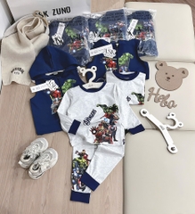 BỘ DÀI COTTON ÁO KHOÁC CHÂN CUA SIÊU NHÂN BÉ TRAI